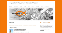 Desktop Screenshot of evangelisch-in-wersten.de